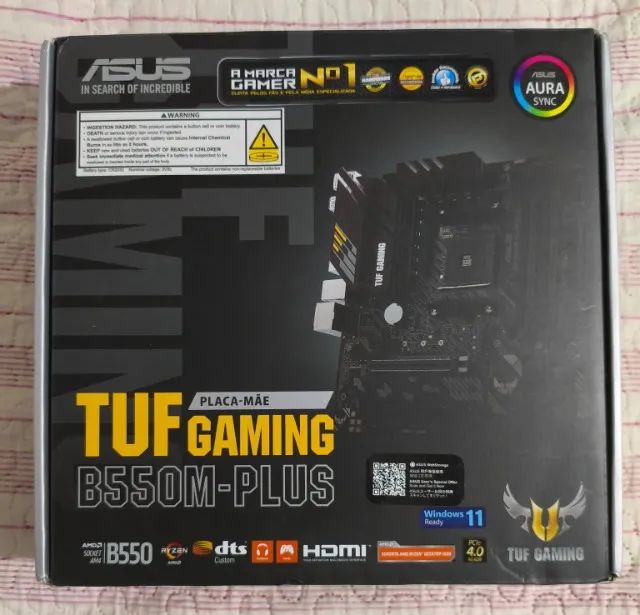 Placa mae asus b550m-plus tuf nova com garantia