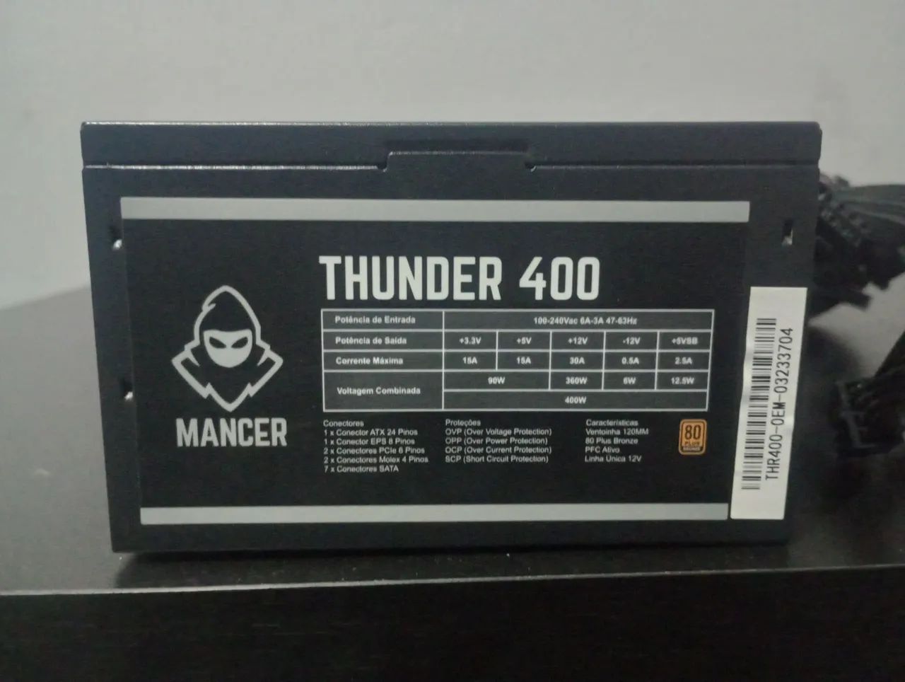 FONTE MANCER Thunder 400W Bronze 80 Plus, MCR-THR400-BL01