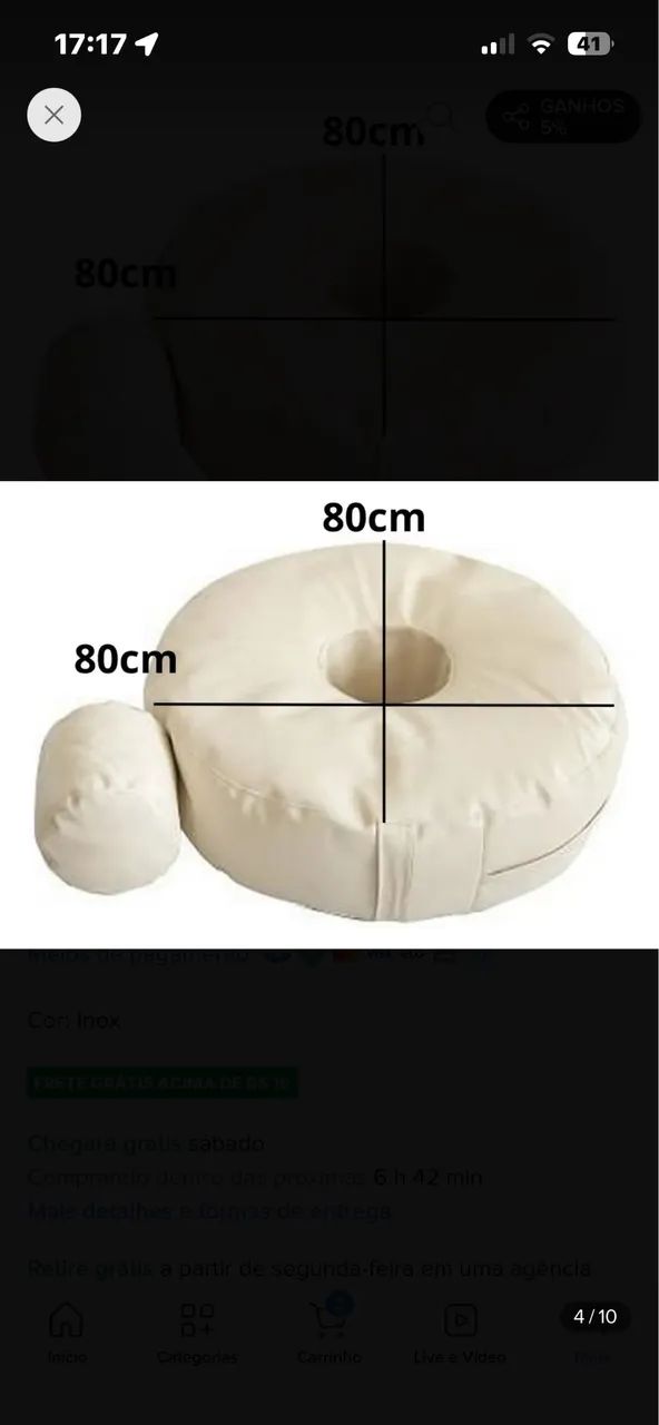 Puff posicionador newborn - Foto 2