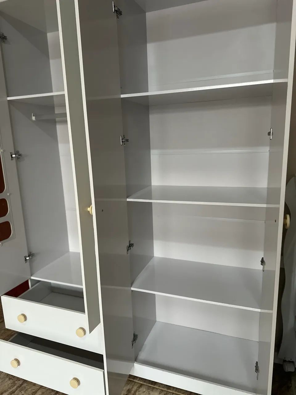 Guarda roupa infantil branco  - Foto 5