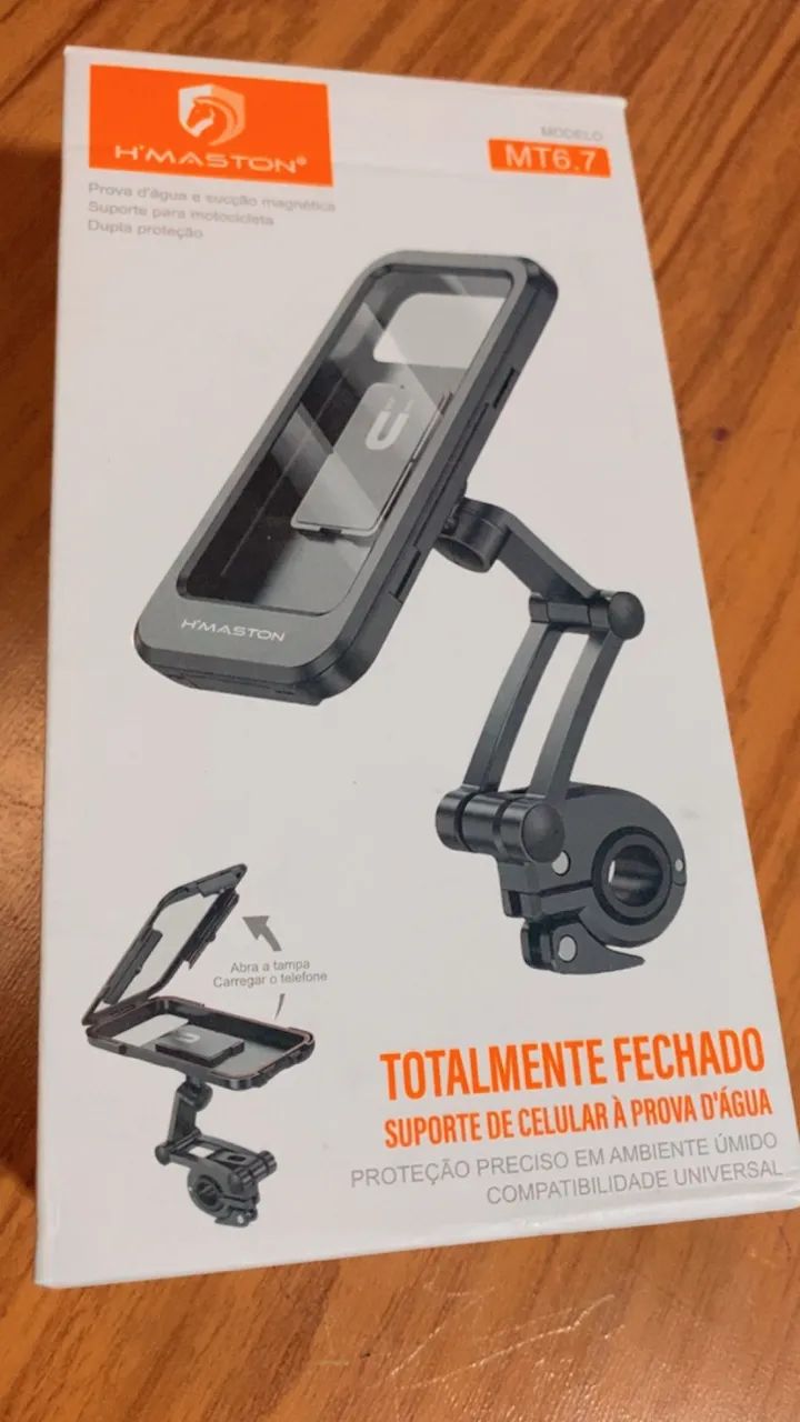 Suporte celular para moto prova d?água 