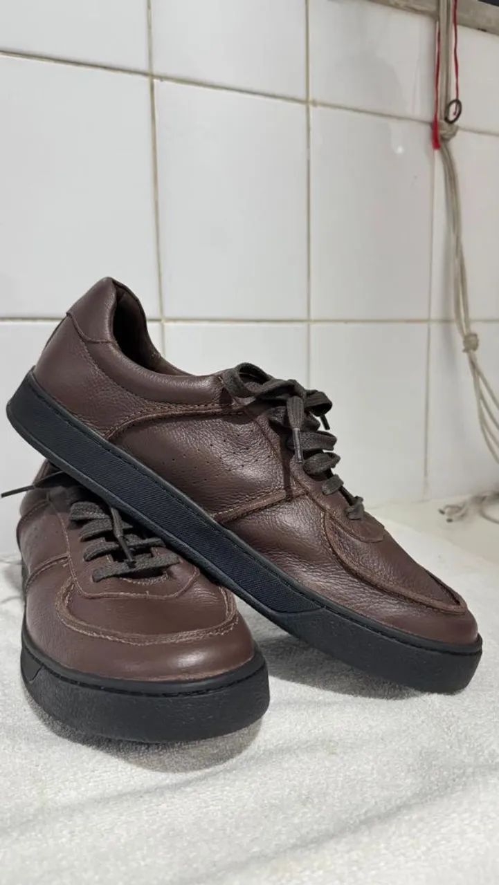 Sapato masculino couro 