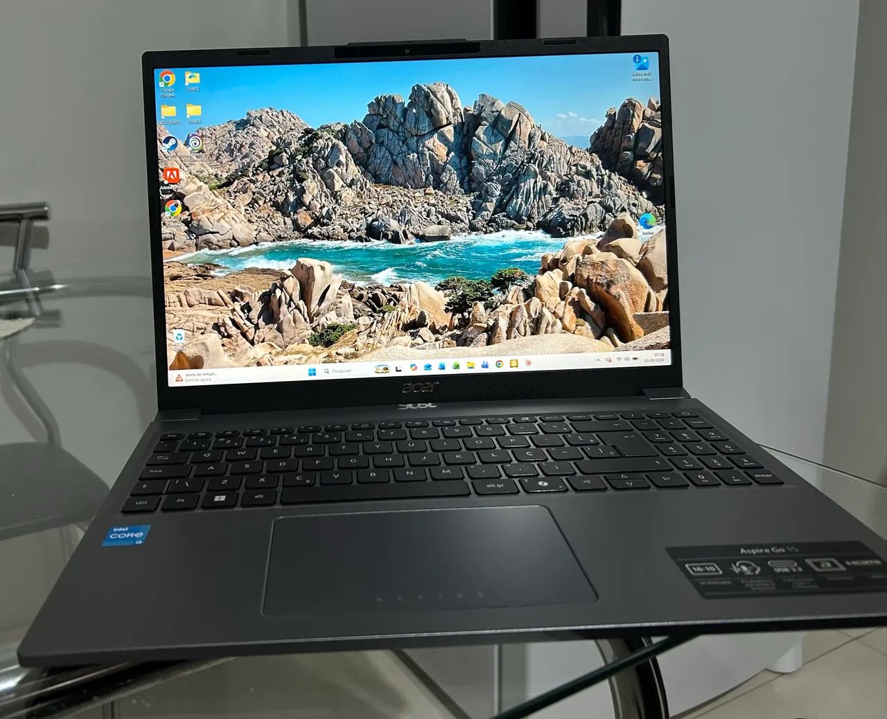 NOTEBOOK ACER ASPIRE GO - COMPLETO + ACESSÓRIOS  - Foto 2