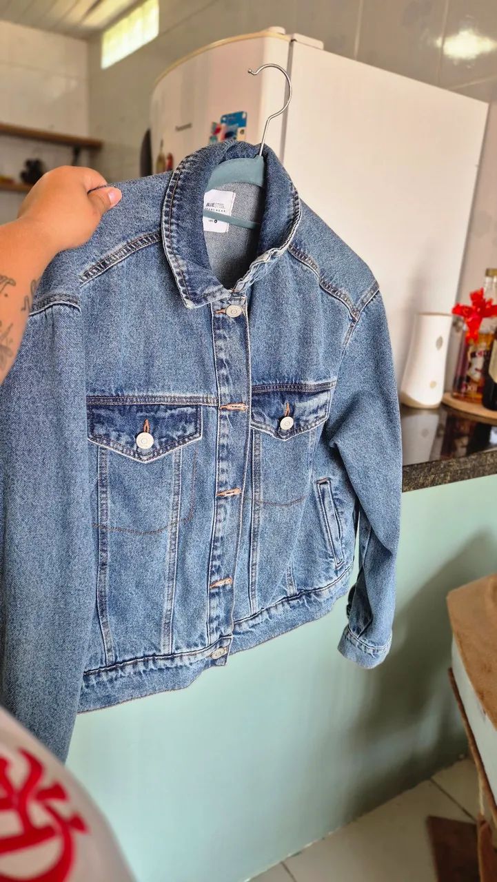 JAQUETA JEANS NOVA - Foto 4