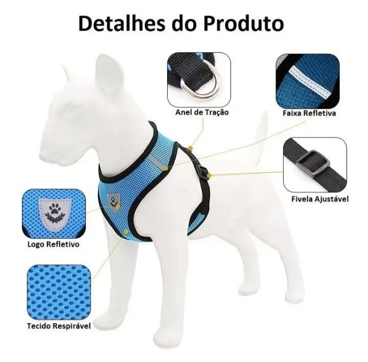 Coleira Peitoral Cão e Gato - Foto 3