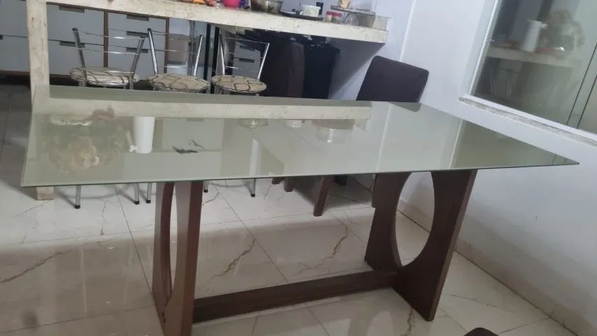 Mesa de 6 cadeiras usada  - Foto 4