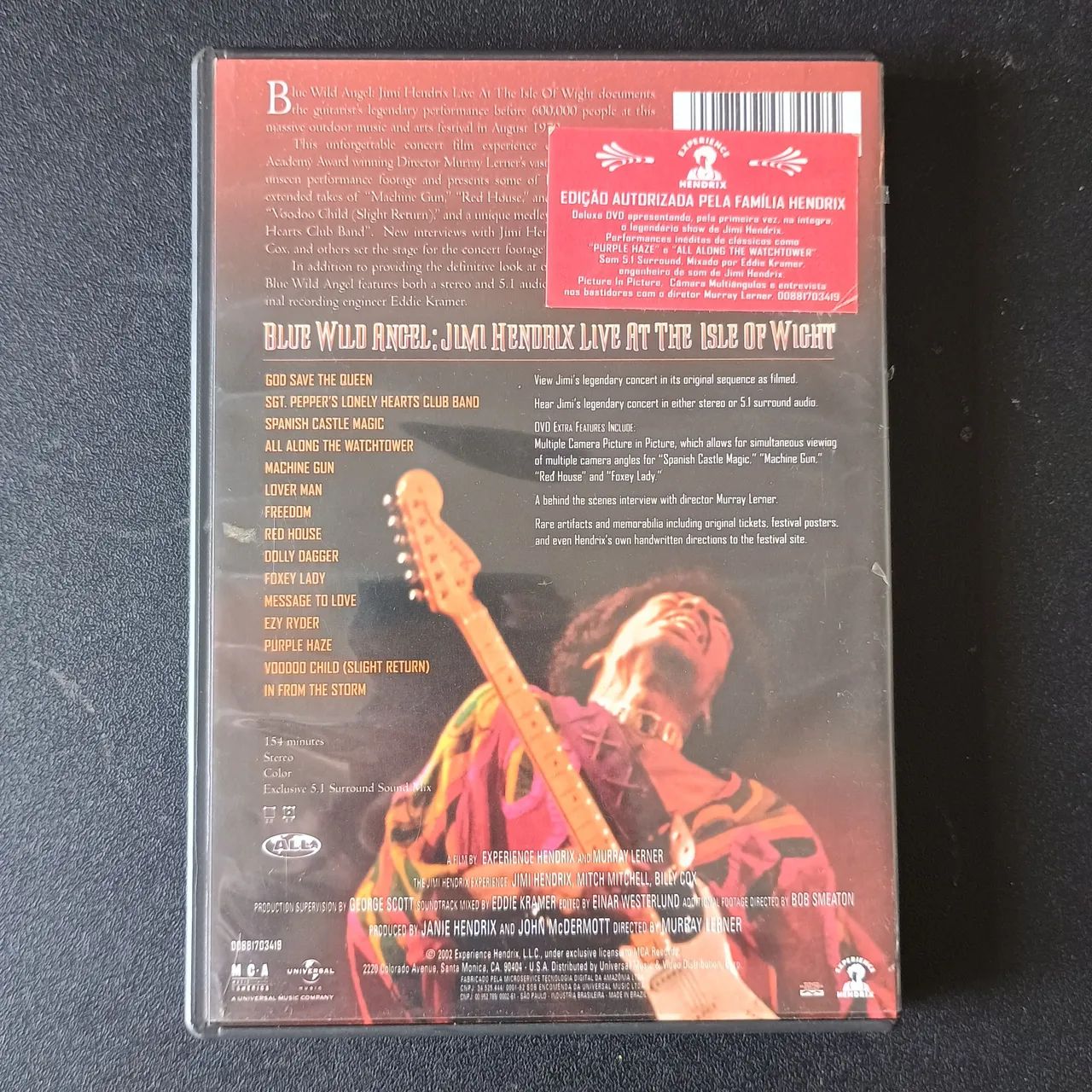 DVD Jimi Hendrix - Blue Wild Angel - Live at The Isle Of Wight
