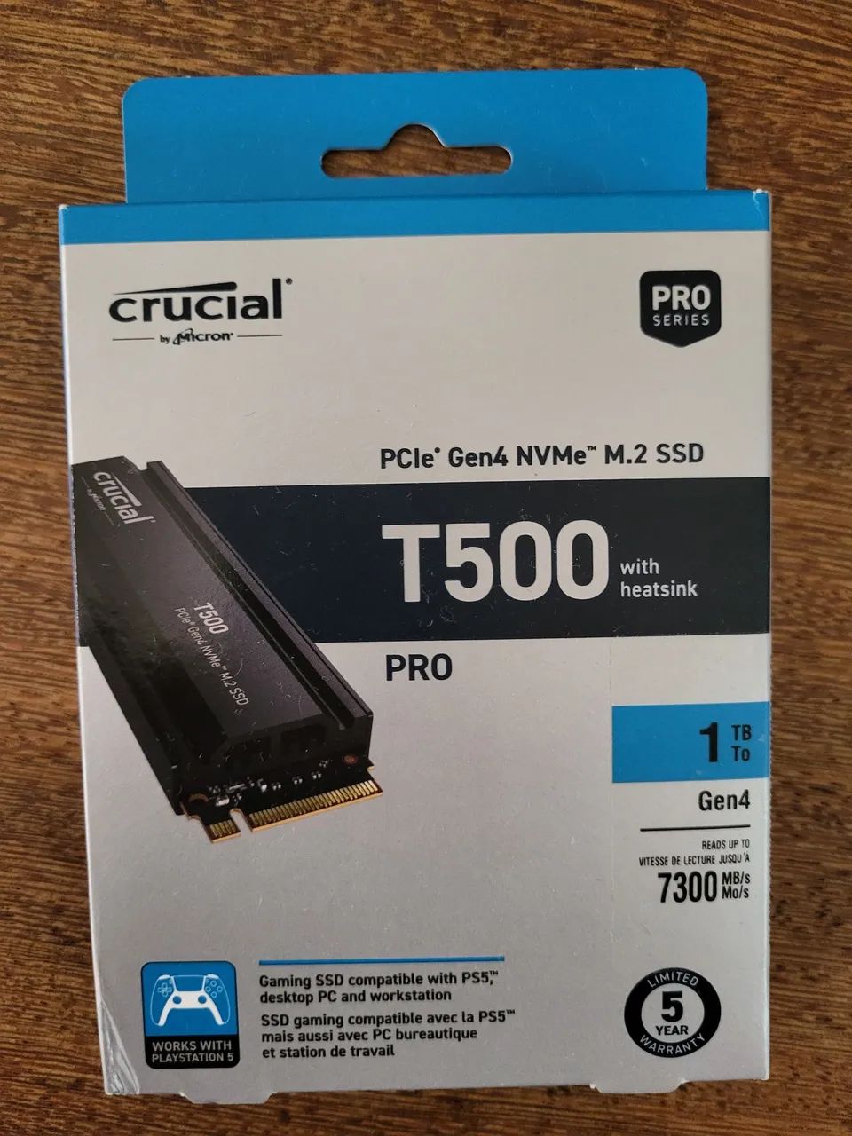 Crucial T500 1TB PCIe Gen4 NVMe M.2 Pro SSD - Armazenamento