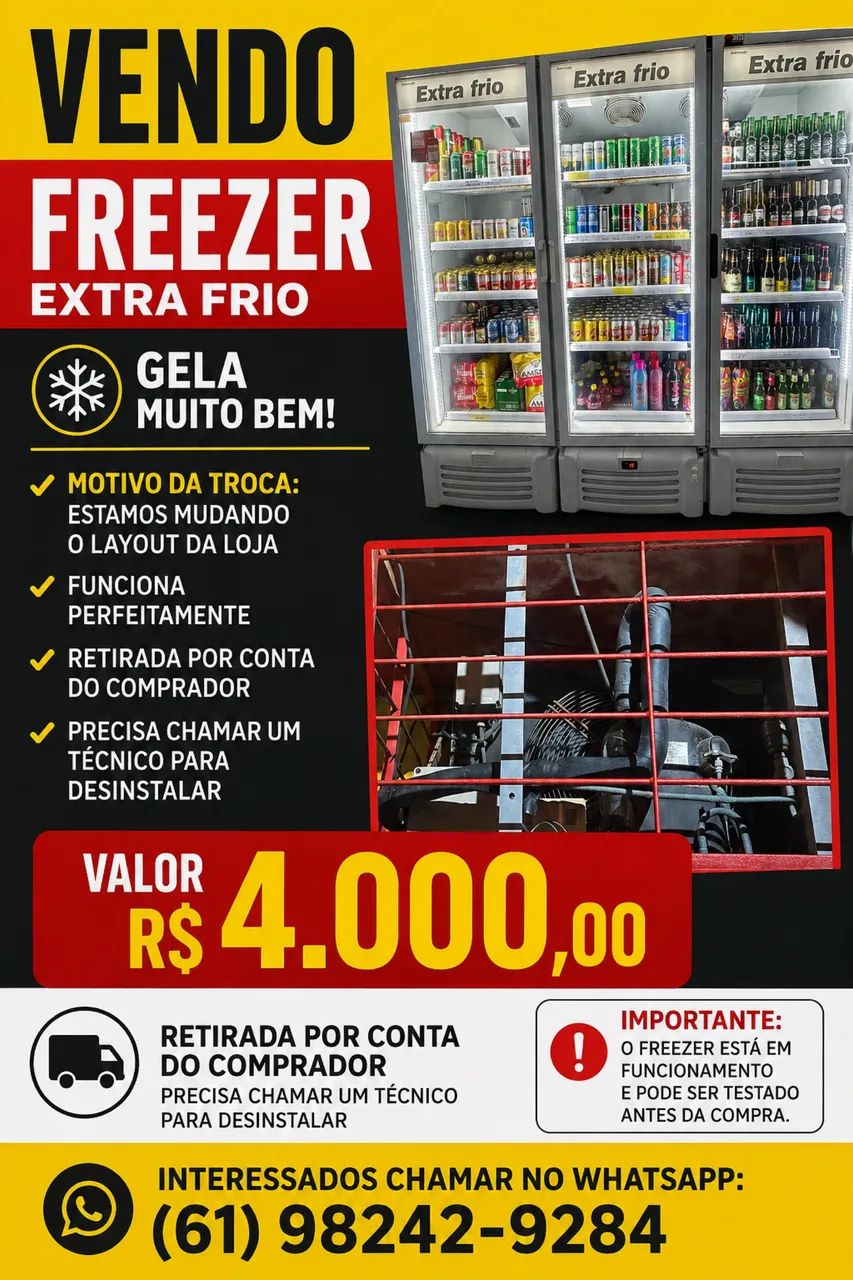 Freezer extra frio 