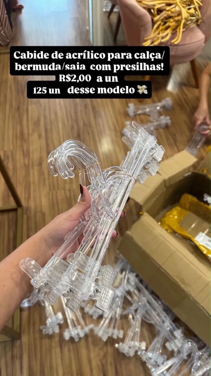 Cabides de Acrílico, vários modelos  - Foto 4