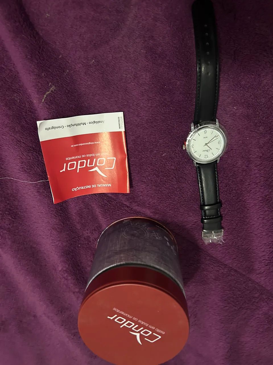 Relógio Condor Masculino - Pulseira de Couro NOVO
