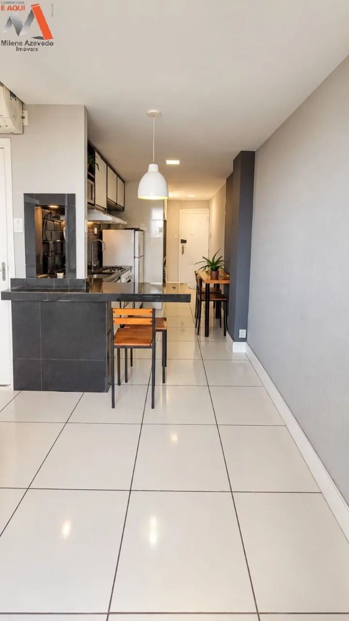 Studio mobiliado no Edifício Selecto com cozinha americana
