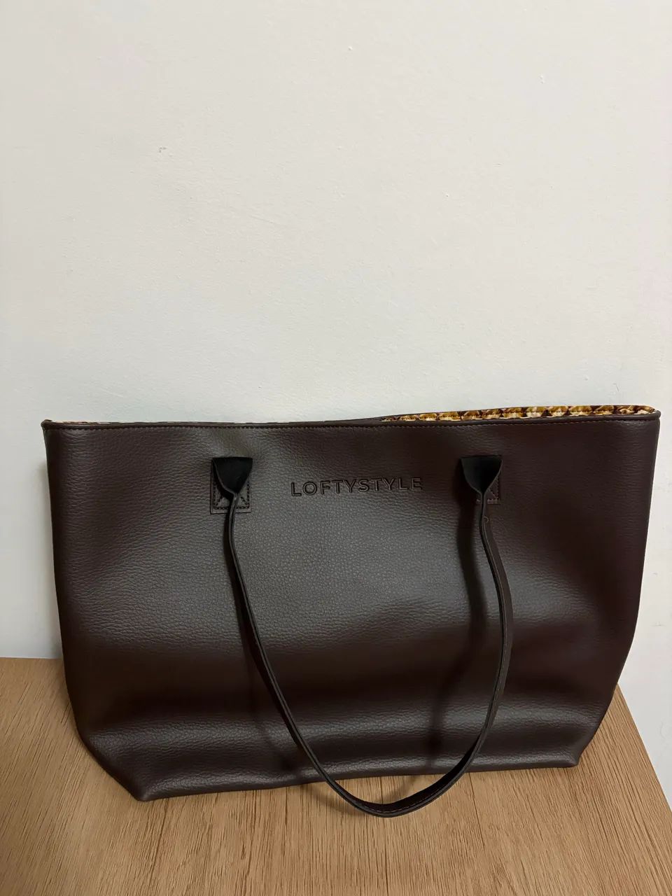 Bolsa Lofty Style Tote Grande - Marrom - Foto 3