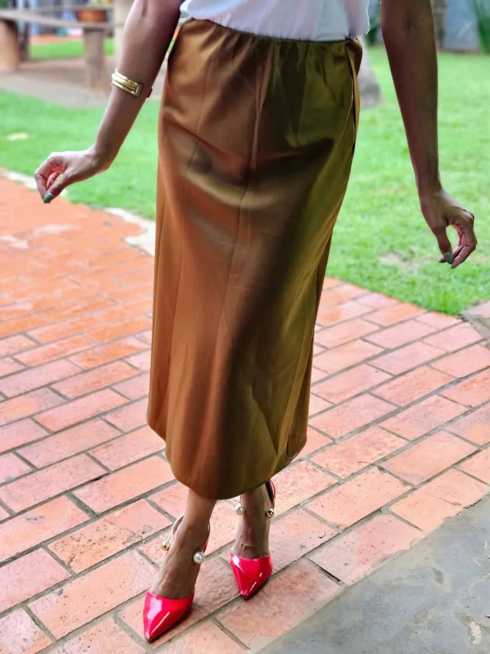 Saia Midi Feminina  - Foto 4