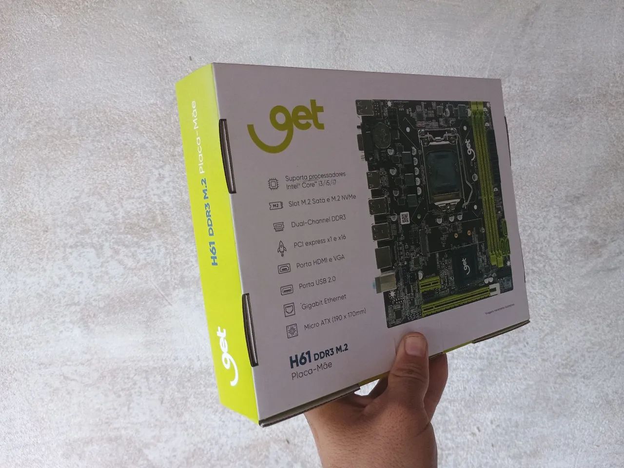 Placa-Mãe Get H61 DDR3 M2 1155 - Foto 2