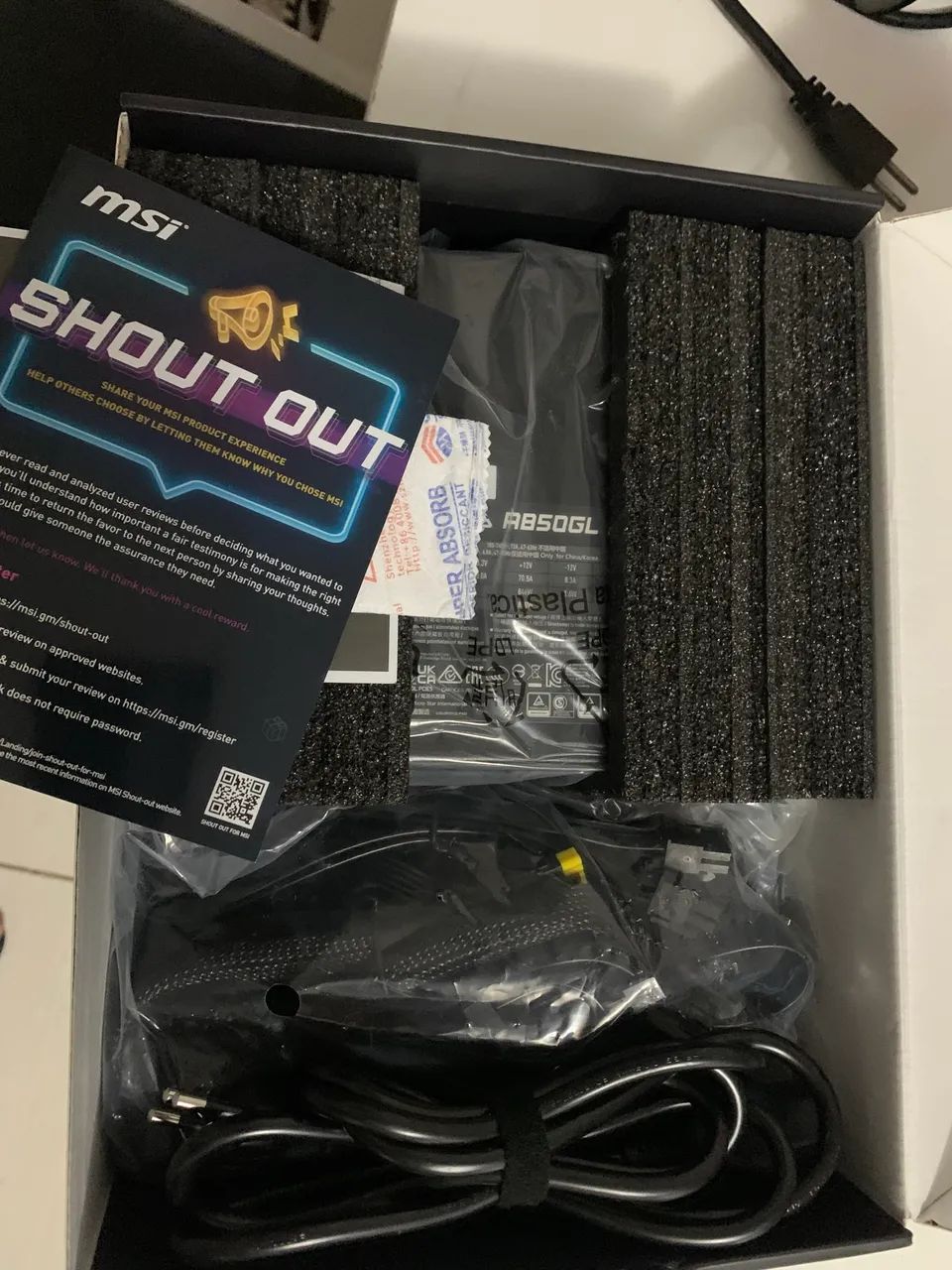 Fonte gamer nova MSI 850w A850GL  - Foto 2