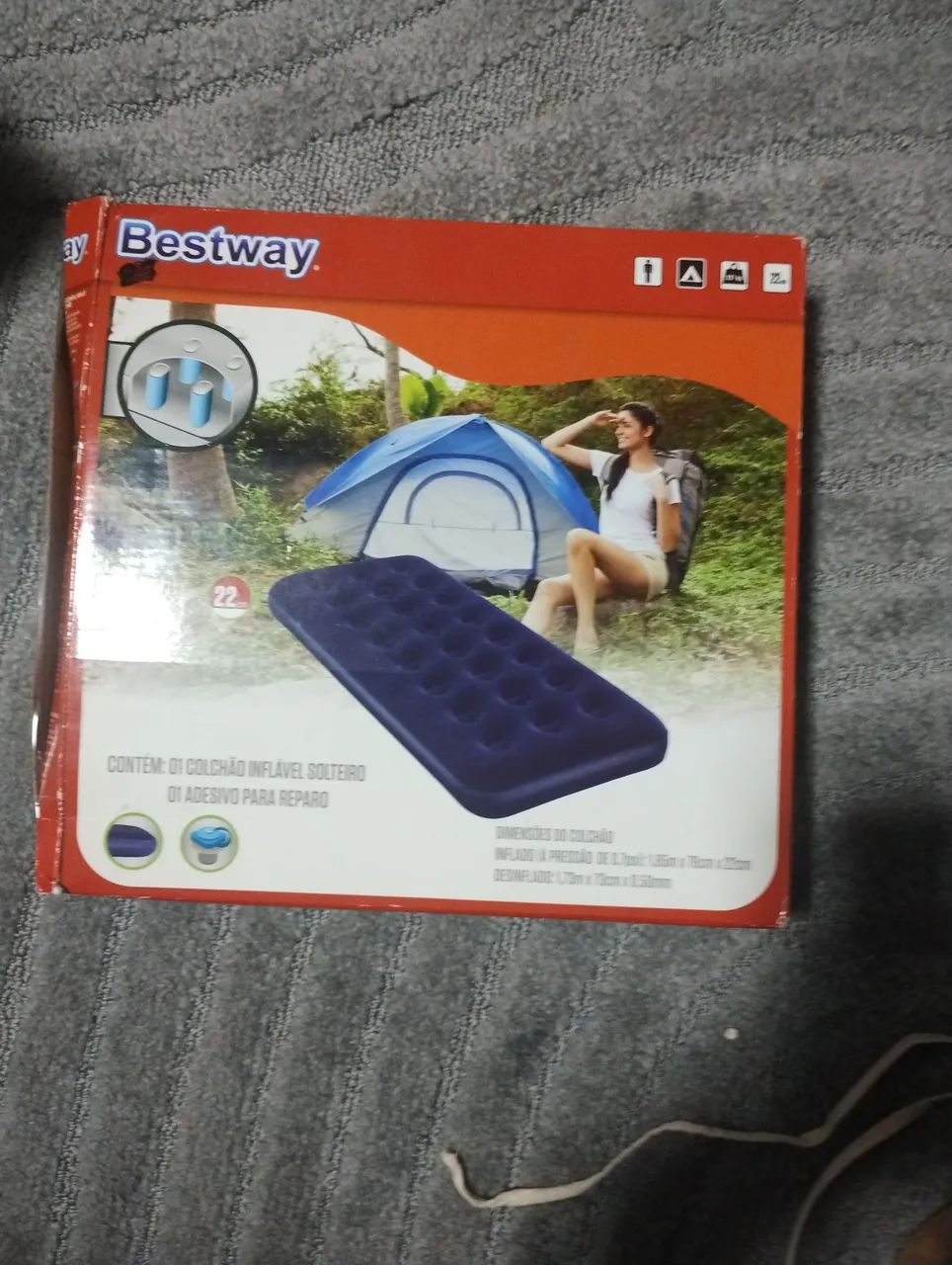 Colchão inflável solteiro