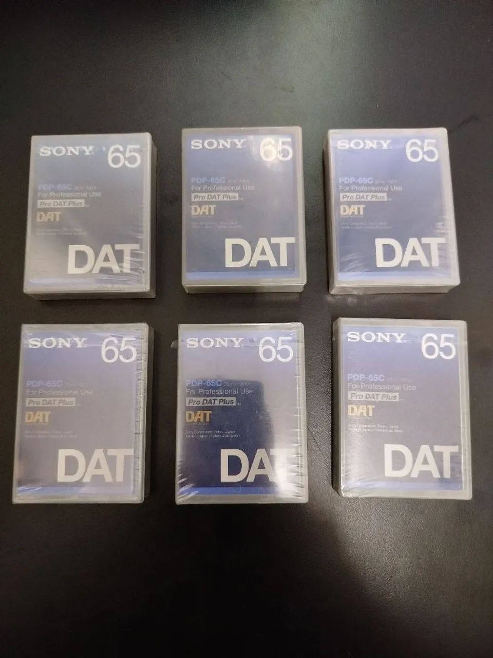 Lote 6 fitas Dat Sony 65 .PDP-65C