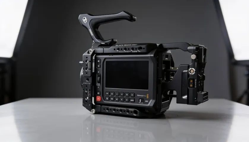 Blackmagic Pyxis com cage Tilta