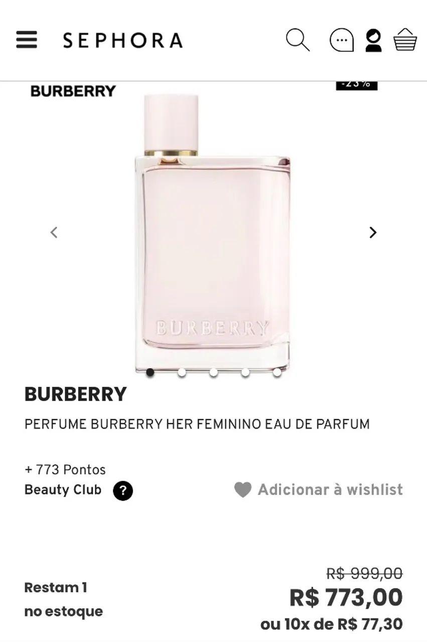 Perfume Burberry feminino her 100ml - Foto 3