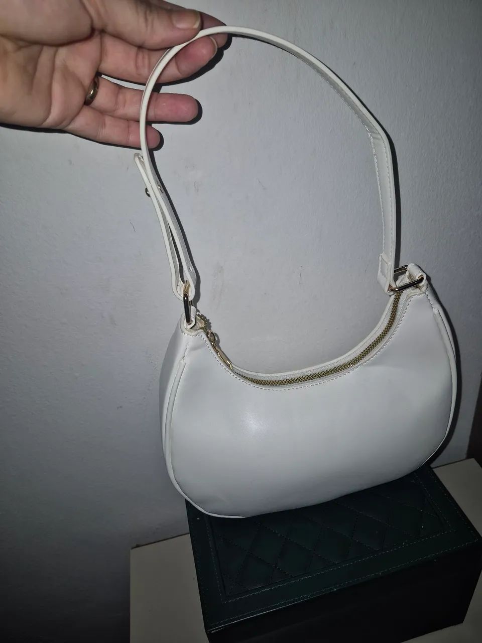 Bolsa de ombro branca shein nova 