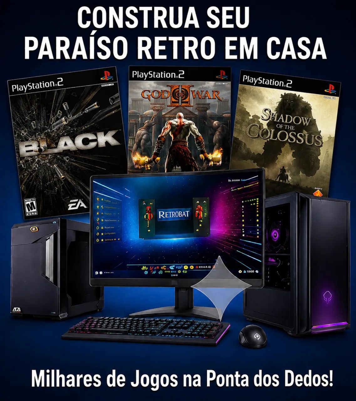 Cartão Microsd 64gb Sandisk Ultra Com Retrobat Para Windows - Foto 3