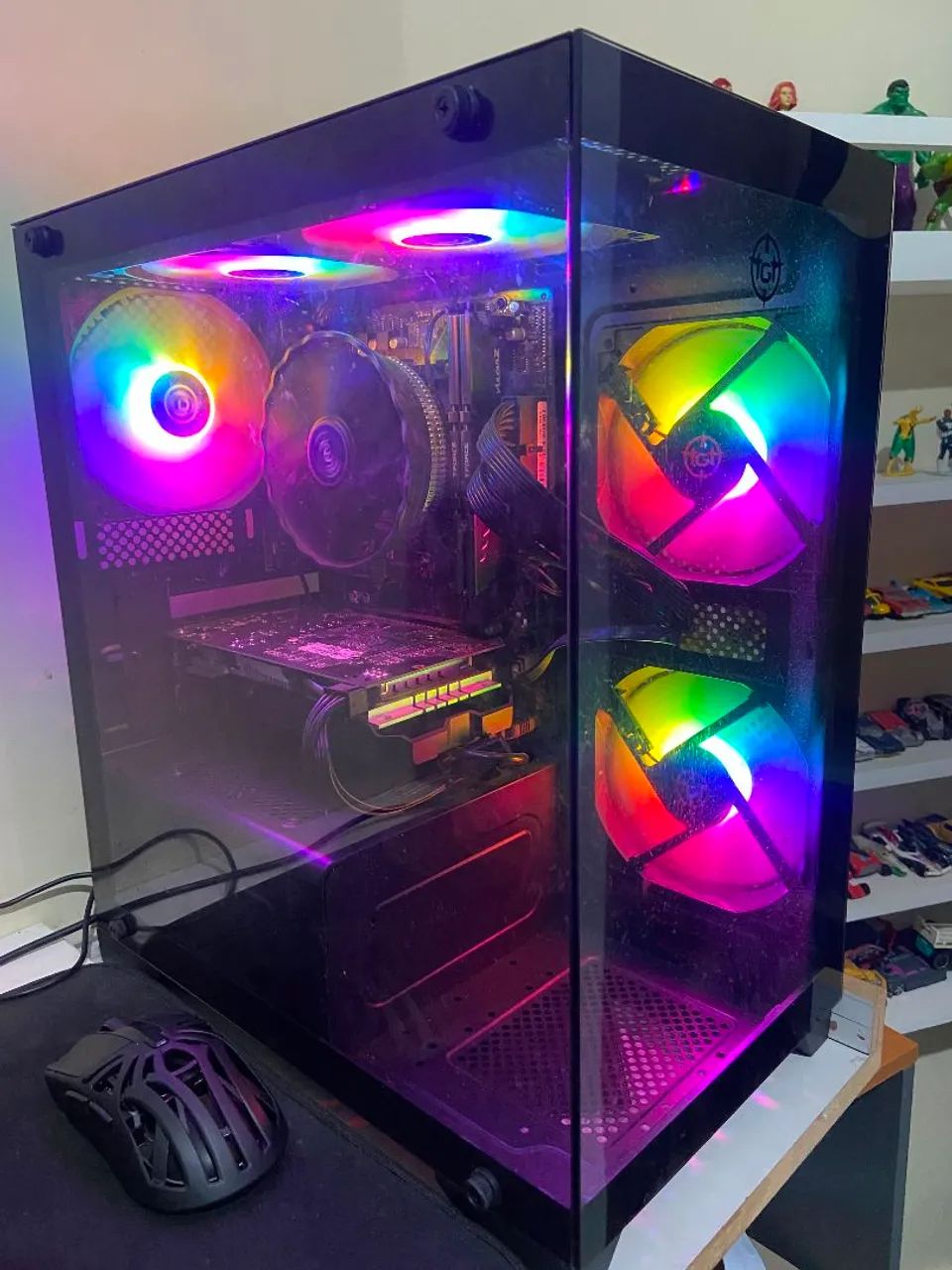PC gamer completo Ryzen 5 placa de vídeo rx580 8Gb