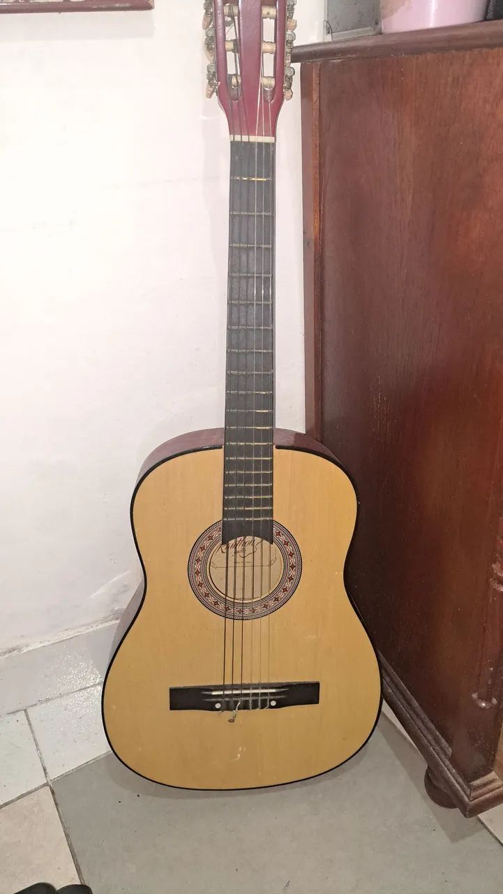 Violão Austin Kauthon Vermelho.
