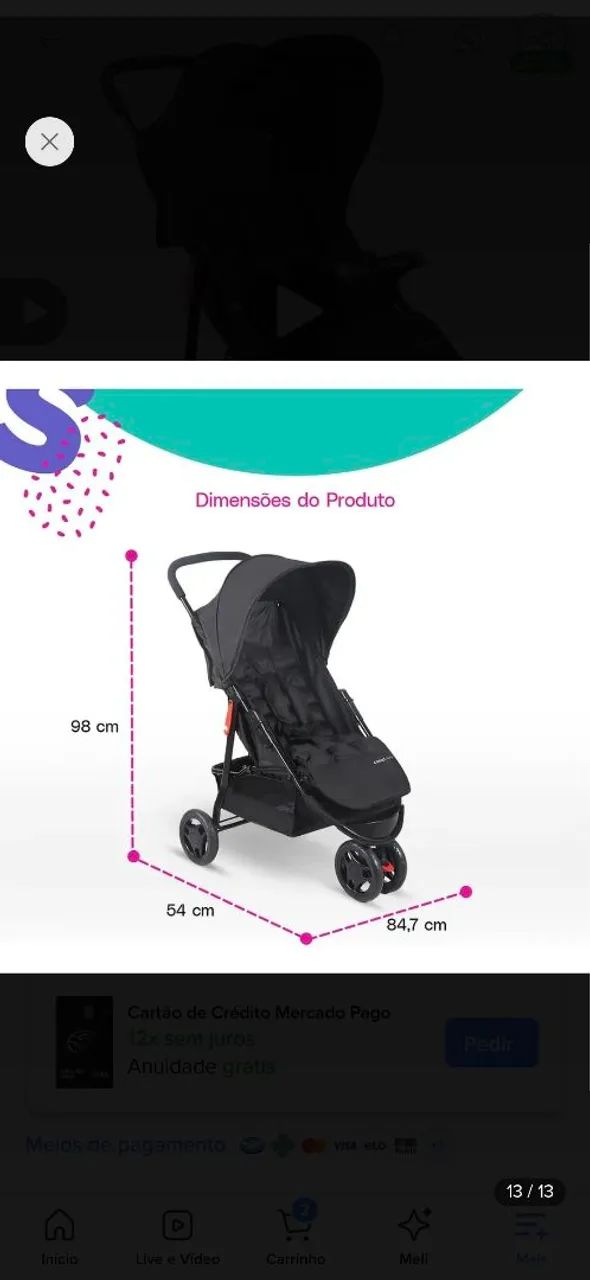 Carrinho de bebê  - Foto 2