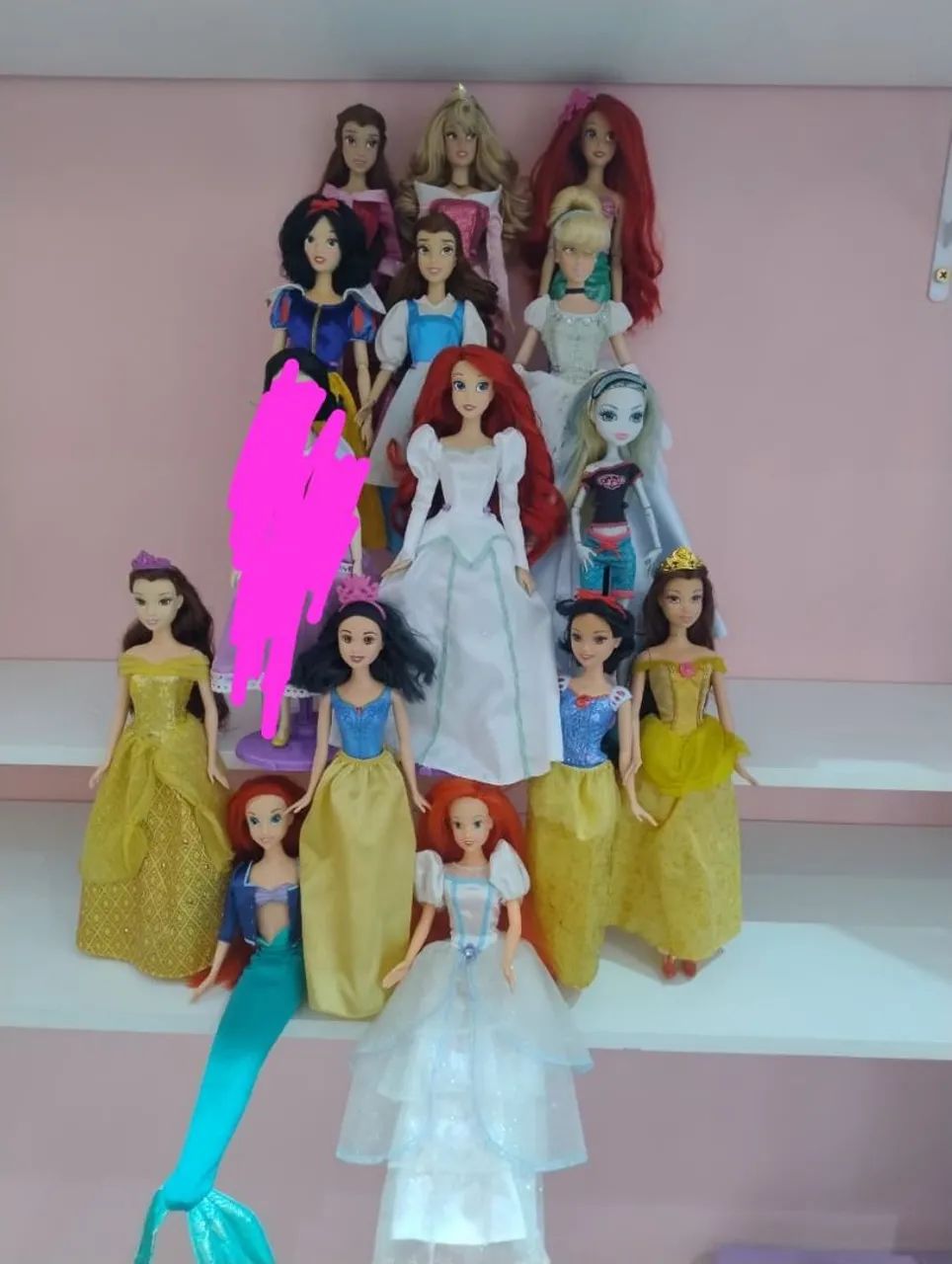 Lote de bonecas princesas Disney store e Mattel 
