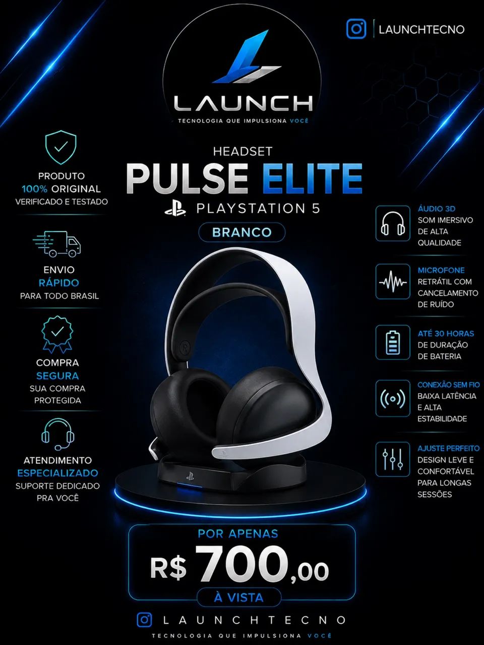 Headset pulse elite PlayStation 5