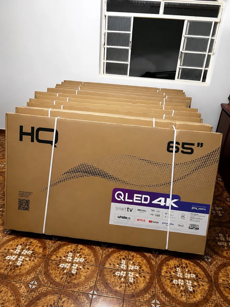 Vendo Tv Hq Qled 65 polegadas Lacrada  - Foto 2