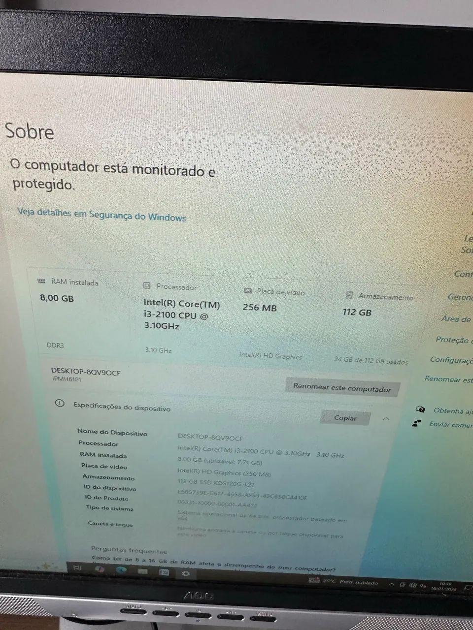 Computador i3 completo para empresas 599,00 loja com garantia e entrega  - Foto 2