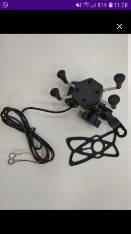 Suporte Celular moto carregador - Foto 3