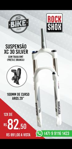 Promoção * Suspensão Rockshox XC30 com trava rmt no guidão - Foto 2