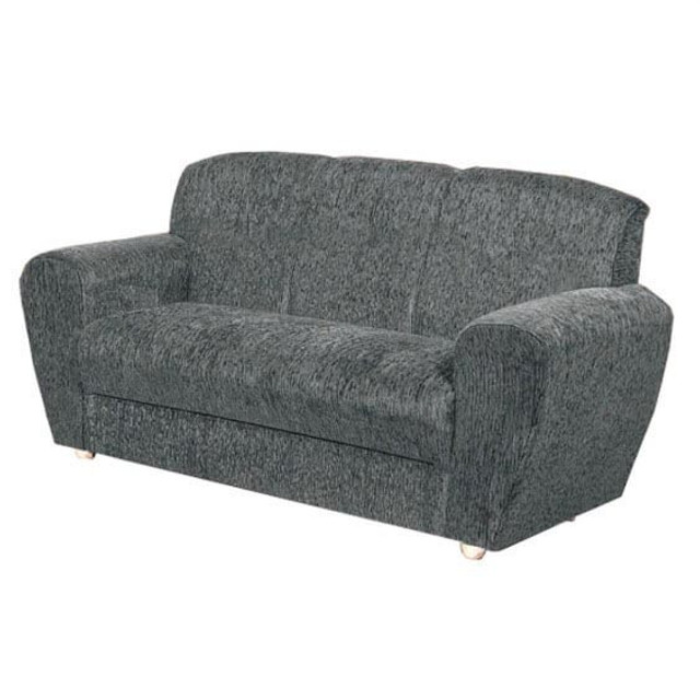 Sofá 5010 com 3 Lugares em Tecido Suede e Encosto Fixo