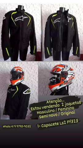 A venda 2 jaquetas de moto Masculino/Feminino. Semi novas, original. 