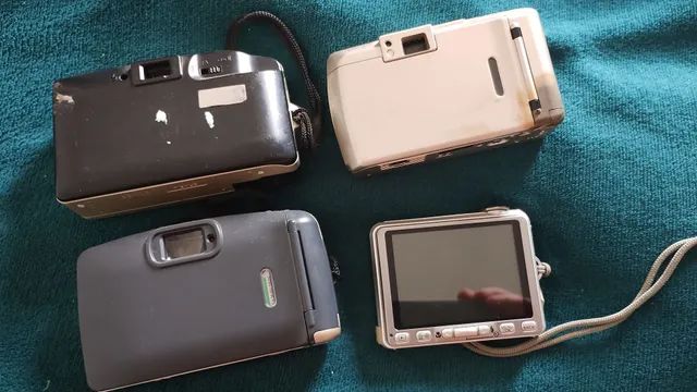Conjunto de câmeras antigas 