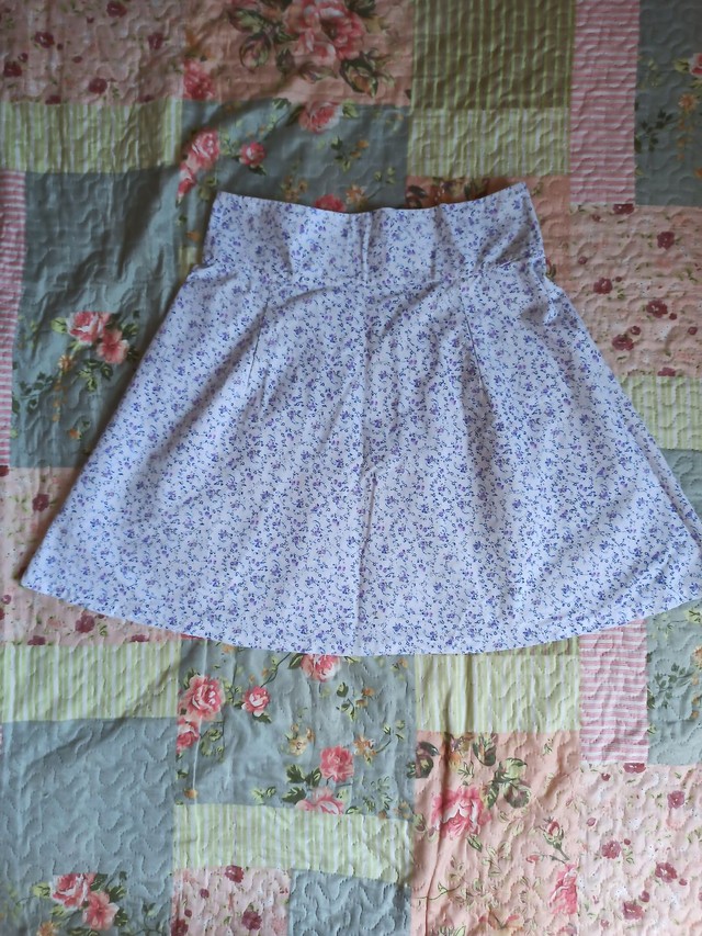 Desapego saia de algodão estampada tamanho P
