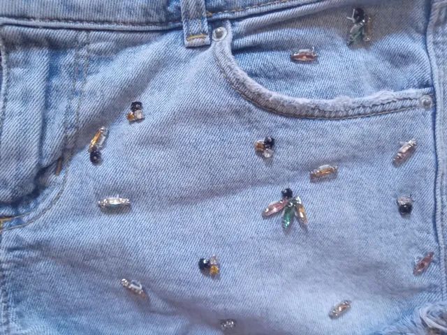 Short Jeans Zara 38 - Foto 5