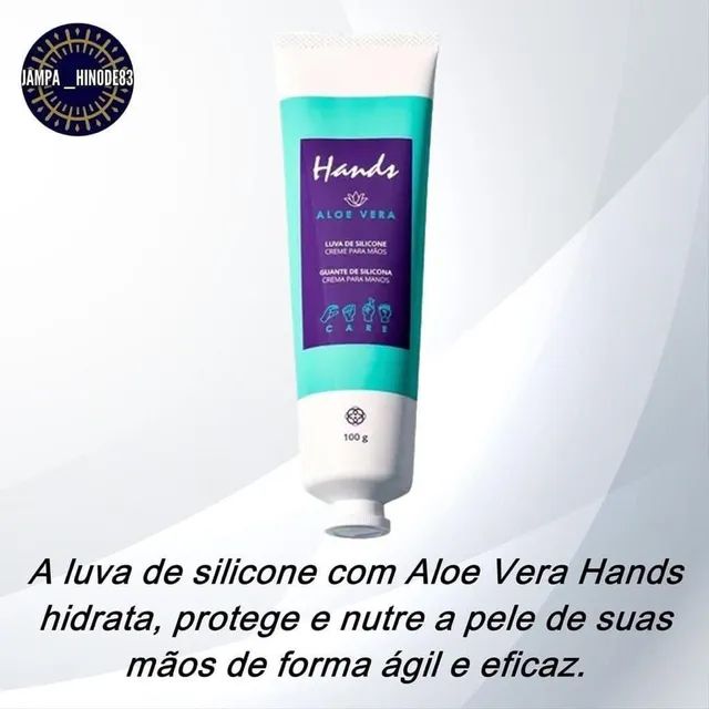 Kit Luva de Silicone Aloe Vera e Romã Hands - Hinode
