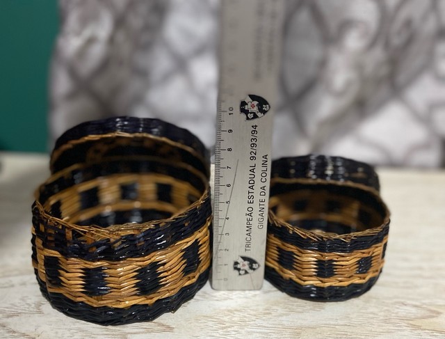 2 cestinhas de fibra  - Foto 2