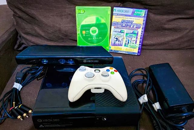 Xbox 360 Super Slim + Controle E Jogo Tudo Ok