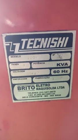 Ponteadeiras Tecnishi 50 kVA - Pneumática/Pedal - Foto 5