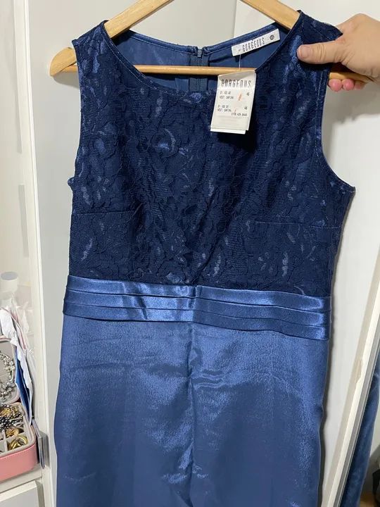 Vestido de renda azul - Foto 3