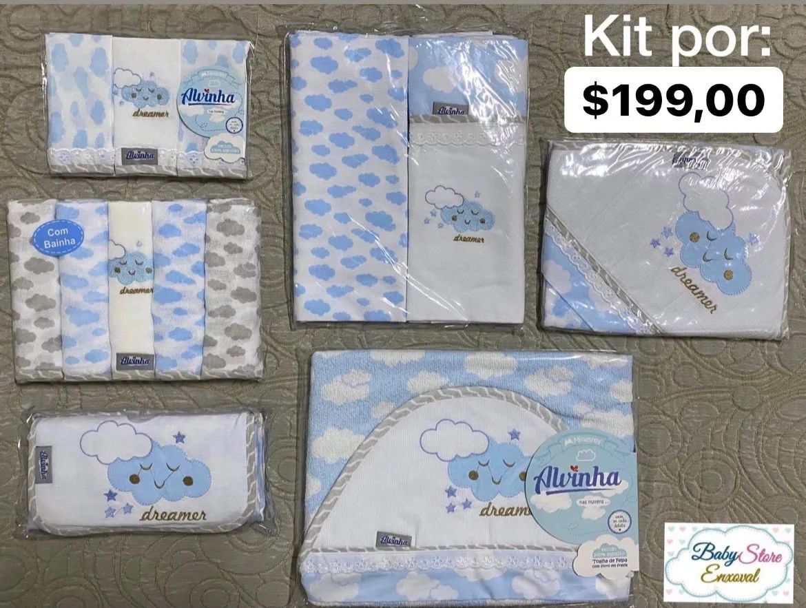 Kit com fraldas, toalhas, trocador e cueiro  - Foto 3