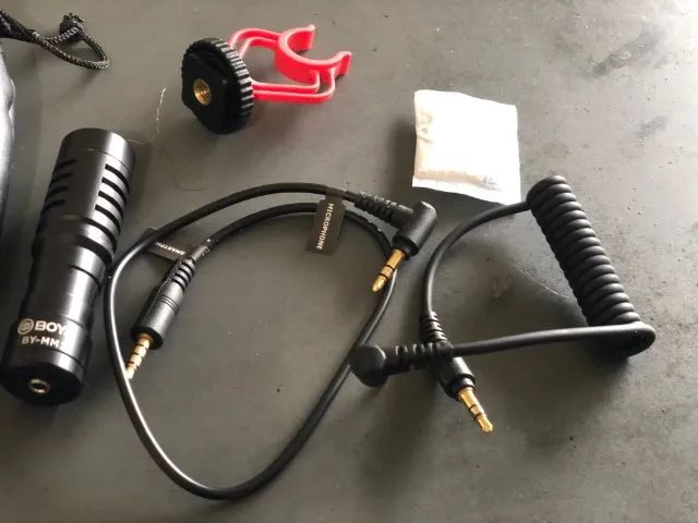 Microfone Condensador BY-MM1 boya Para Celular e Camêras