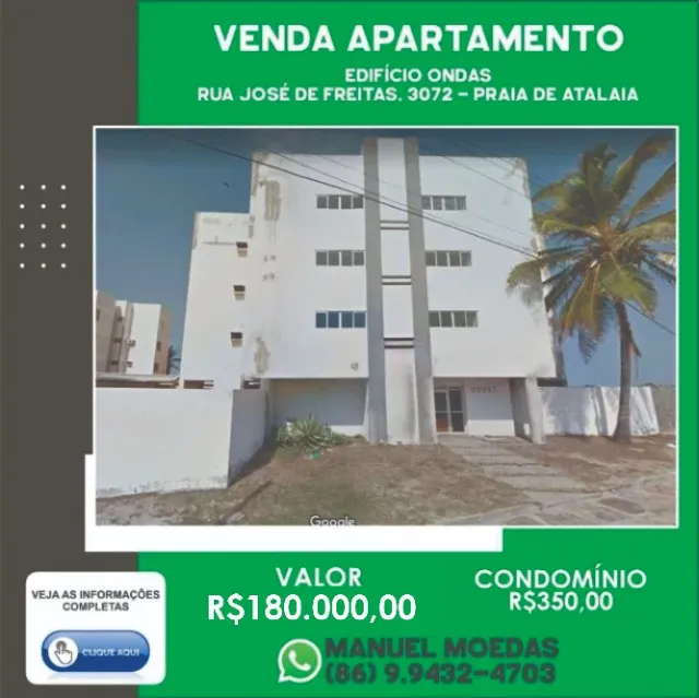 Vendo Apartamento Edifício Ondas/búzios E Algas, Rua José de Freitas 3072 Praia de Atalaia