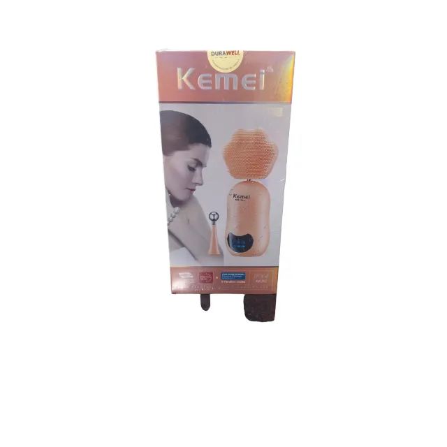 ESCOVA ELÉTRICA LIMPEZA FACIAL E MASSAGEADOR PROVA D'ÁGUA KEMEI KM-293 - Foto 2