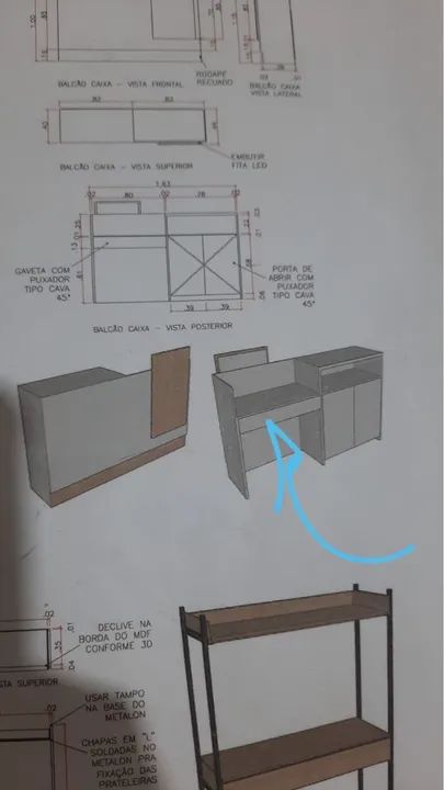 Balcão para caixa  - Foto 3